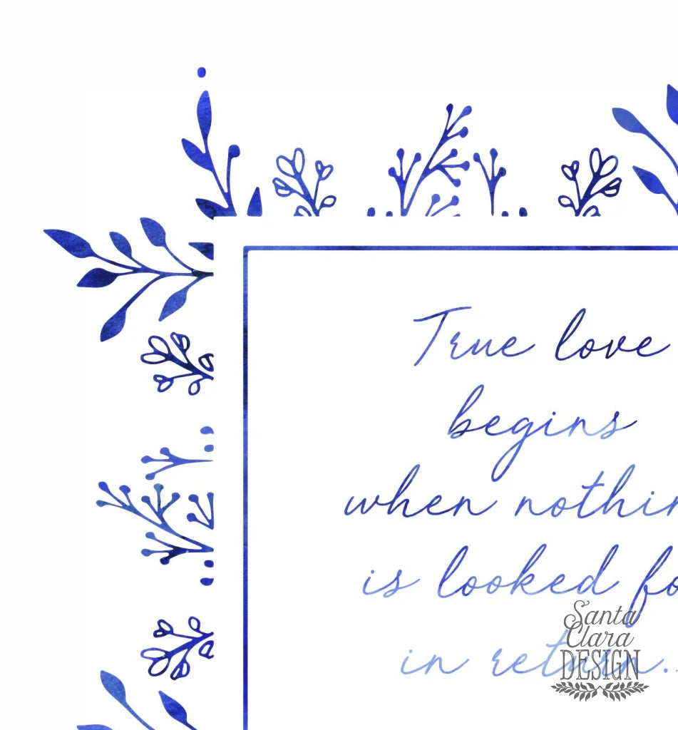 St. Therese of Lisieux quote &quot;True love begins...&quot; saint print, Catholic, mom, Women, mother&#39;s day, gift for her, wedding gift, confirmation