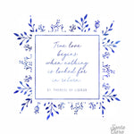 St. Therese of Lisieux quote &quot;True love begins...&quot; saint print, Catholic, mom, Women, mother&#39;s day, gift for her, wedding gift, confirmation