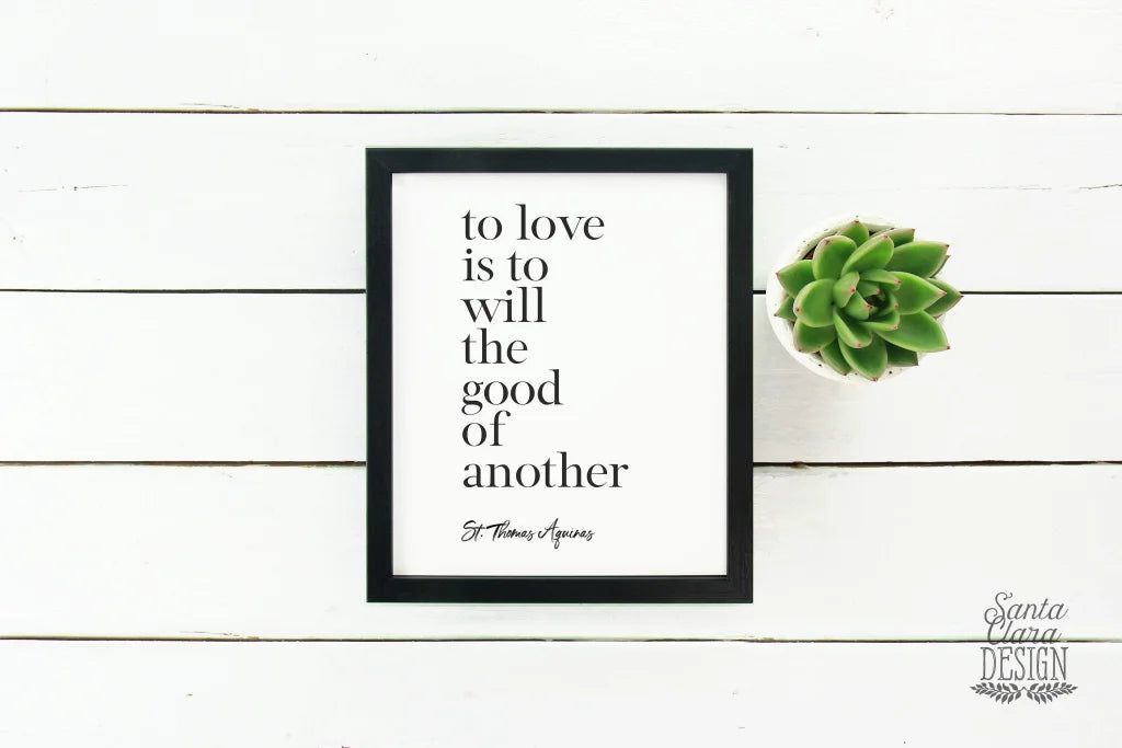 St. Thomas Aquinas Quote Print, Confirmation Gift, Catholic wedding gift, catholic student, catholic saint art, farmhouse, Catholic Wall Art