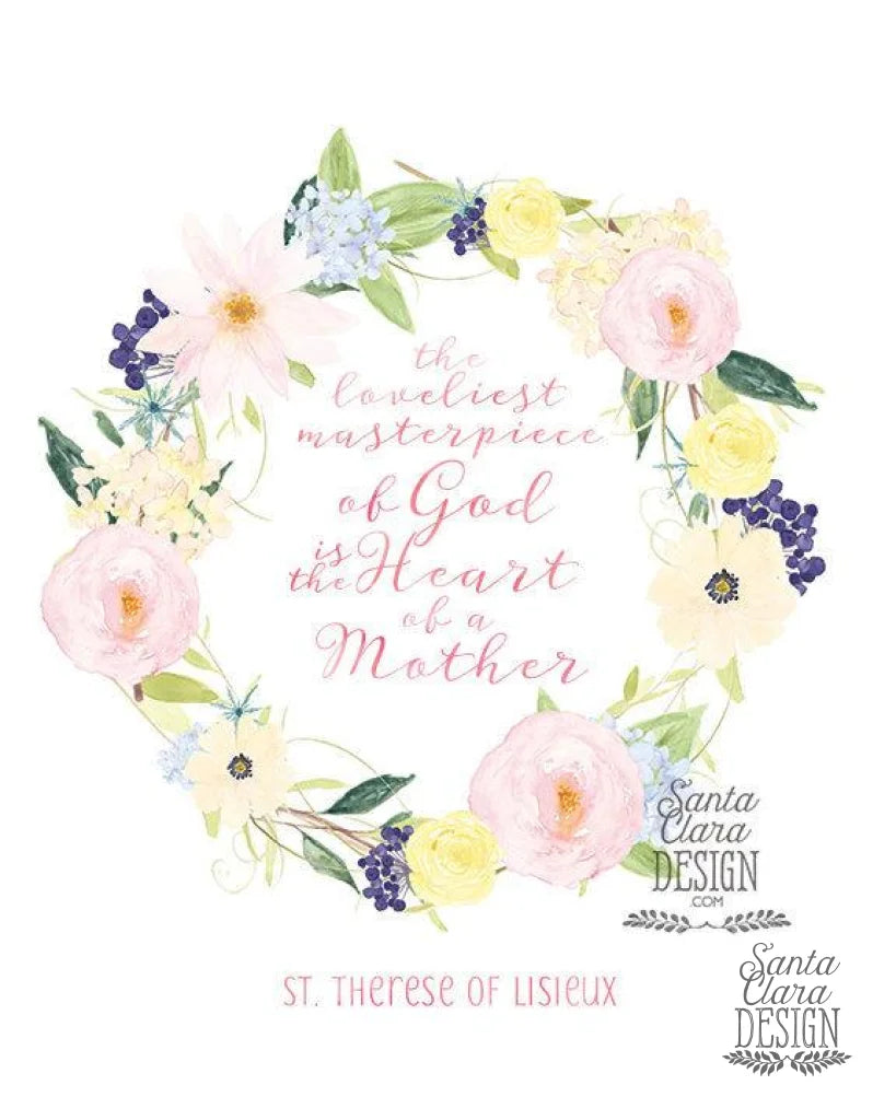 Mother&#39;s Day Print, 8x10 & 5x7, Therese of Lisieux, mother&#39;s quote, gift for mom, St Therese, Catholic Gift, saint quote, mother&#39;s day gift