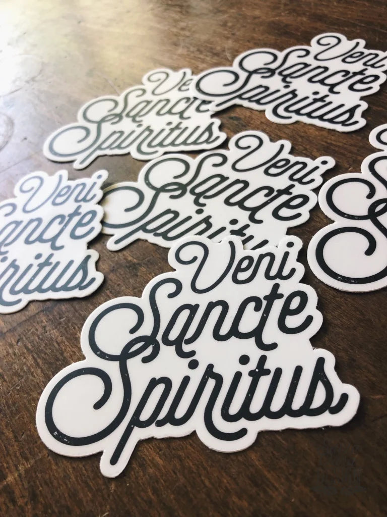 Veni Sancte Spiritus Sticker | Come Holy Spirit Decal | Catholic  Stickers for laptop, waterbottle, bike, car | vinyl decal | Confirmation