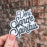 Veni Sancte Spiritus Sticker | Come Holy Spirit Decal | Catholic  Stickers for laptop, waterbottle, bike, car | vinyl decal | Confirmation